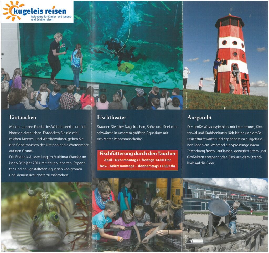 Informationen Tagesfahrt Nordsee Nationalpark Wattenmeer Multimar Wattforum