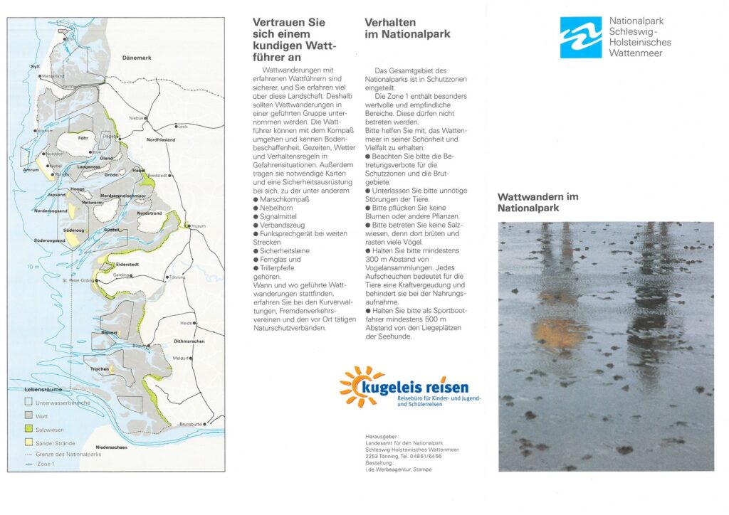 Informationen für Wattwanderung für Schulklassen Nordsee