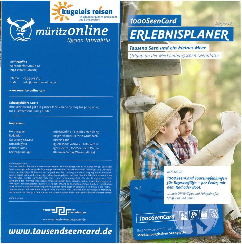1000SeenCard Mecklenburg-Vorpommern Der ultimative Reisebegleiter für die ganze Schulklasse