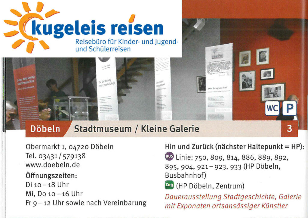 Dauerausstellung zur Stadtgeschichte, Galerie mit Exponaten ortsansässiger Künstler
