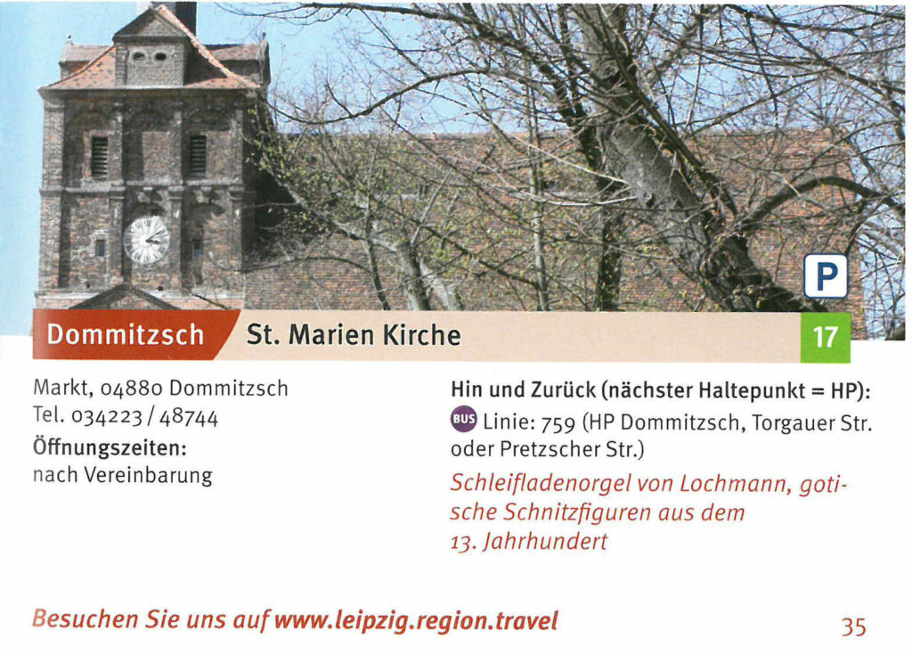 St. Marien Kirche: Schleifladenorgel von Lochmann, gotische Schnitzfiguren aus dem 13. Jahrhundert