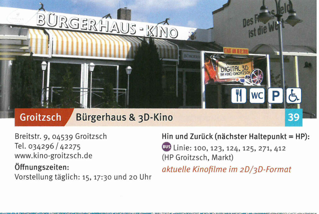 Bürgerhaus mit Kino im 2D/3D-Format
