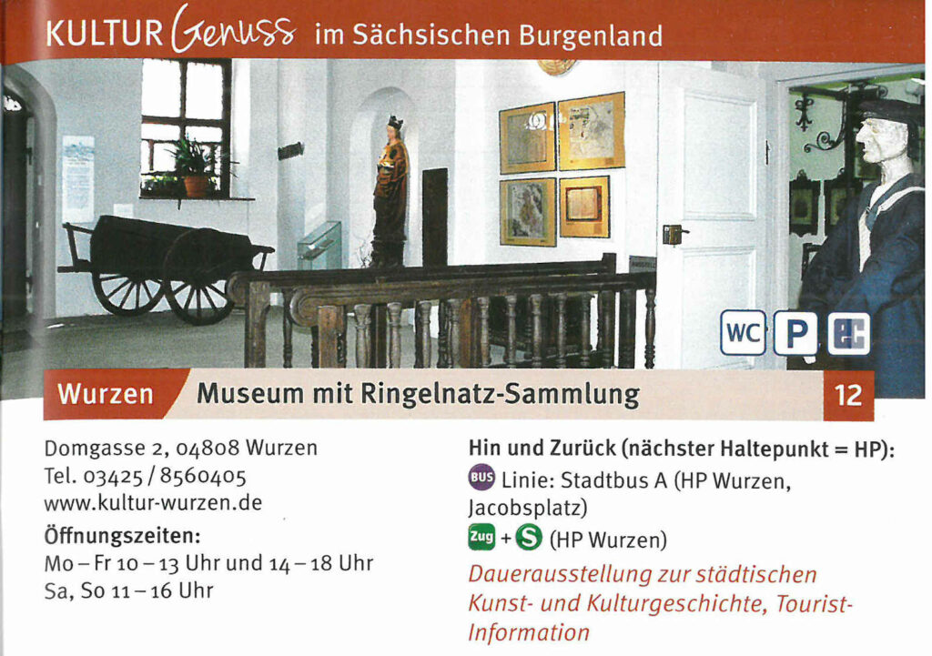 Museum mit Ringelnatz-Sammlung, Wurzen: Dauerausstellung zur städtischen Kunst- und Kulturgeschichte