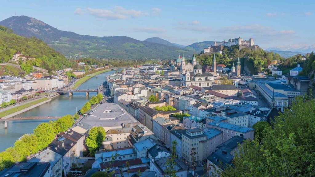 Bild von der Stadt Salzburg in Österreich